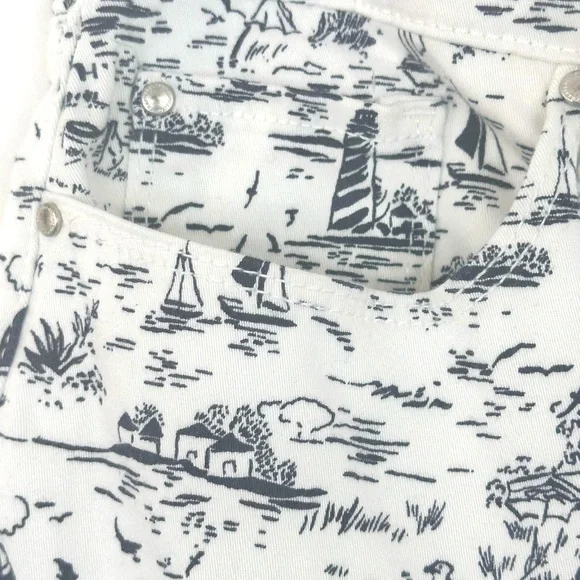 Charter Club‎ Bristol Capri Nautical Coastal 5 pocket Cotton/Spandex Size 8 - Picture 9 of 16